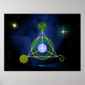 Galactische driehoek poster (Voorkant)
