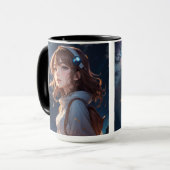 Galactische dromen: een heldere hemel reis mok (Voorkant links)