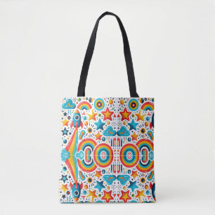 "Galactische dromen" Patroon Canvas tas