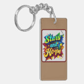 "Galactische dromen" Sleutelhanger (Voorkant Links)