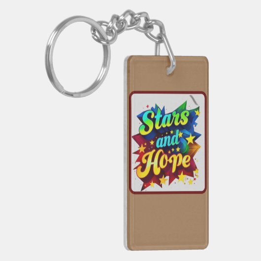 "Galactische dromen" Sleutelhanger (Voorkant Links)