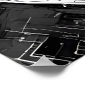 Galactische dromer: astronautenmeisje poster (Hoek)