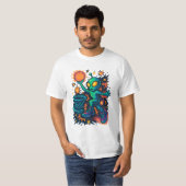 Galactische Dunk: Alien in Kicks! T-shirt (Voorkant volledig)