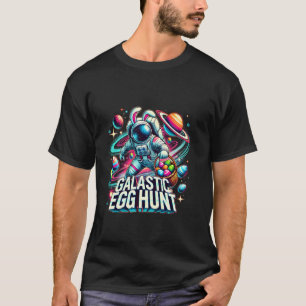 Galactische Easter Egg Hunt Bunny Astronaut Paasda T-shirt