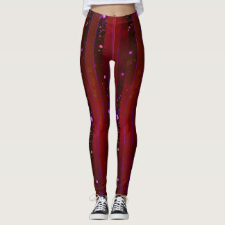 Galactische Ember: Stralende Leggings met een ruim