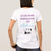 Galactische familie Bezoek Cartoon T-shirt (Achterkant)