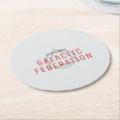 Galactische Federatie Ronde Kartonnen Onderzetter (Gebogen)