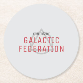 Galactische Federatie Ronde Kartonnen Onderzetter
