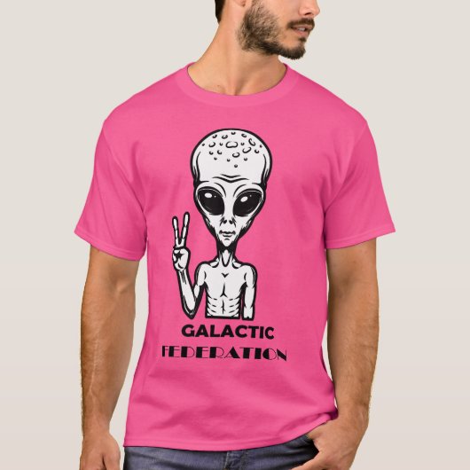Galactische Federatie van Aliens T-shirt (Voorkant)