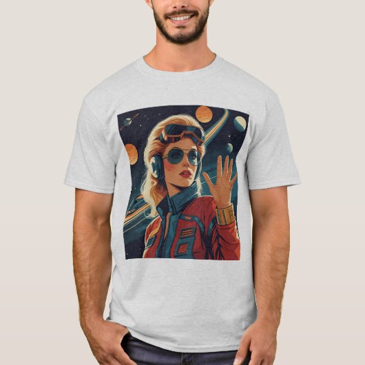 galactische femme astronaut t-shirt (Voorkant)