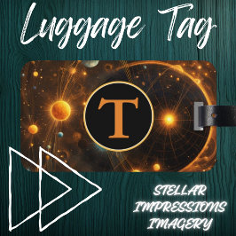 Galactische fluistering bagagelabel