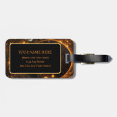 Galactische fluistering bagagelabel (Achterkant horizontaal)