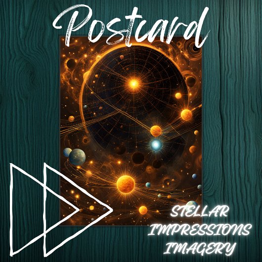 Galactische fluistering briefkaart