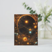 Galactische fluistering briefkaart (Staand voorkant)