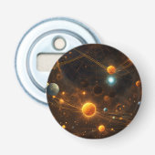 Galactische fluistering button flesopener (Voorkant)