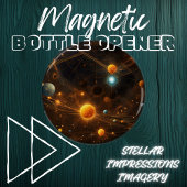 Galactische fluistering button flesopener