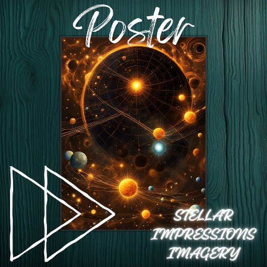 Galactische fluistering poster