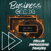 Galactische fluistering visitekaartje