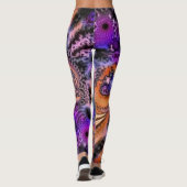 Galactische fractals Leggings (Achterkant)