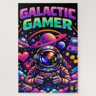 Galactische gamer legpuzzel