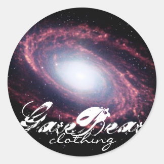 Galactische GareBear Kleding Ronde Sticker