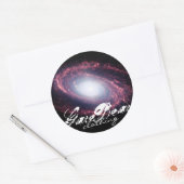 Galactische GareBear Kleding Ronde Sticker (Envelop)