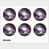 Galactische GareBear Kleding Ronde Sticker (Vel)