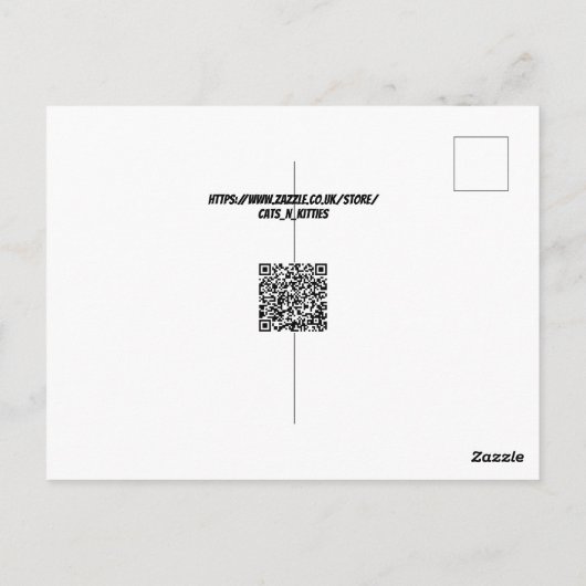 Galactische Ginger Taby in een kosmische ruimte av Briefkaart (Achterkant)