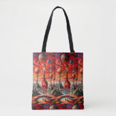 Galactische Giraffe: reis door kosmische dromen Tote Bag (Voorkant)