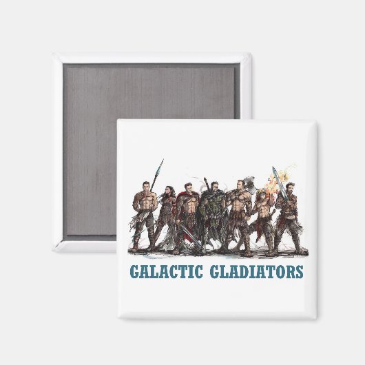 Galactische Gladiatoren Magneet (Voorkant / Achterkant)