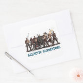 Galactische Gladiatoren Sticker (Envelop)