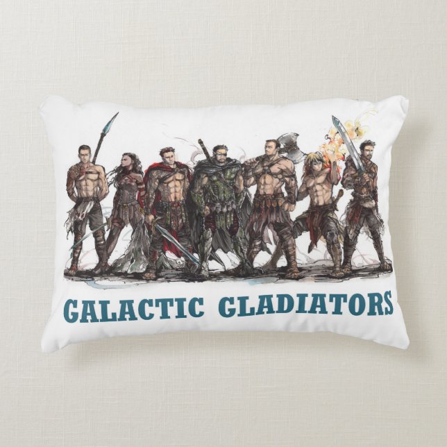 Galactische Gladiators Accent Pillow Accent Kussen (Voorkant)
