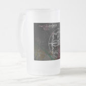 Galactische Glimmer: Wheel van tijd universum Matglas Bierpul (Voorkant links)