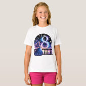 Galactische gloed: de ster acht t-shirt (Voorkant volledig)