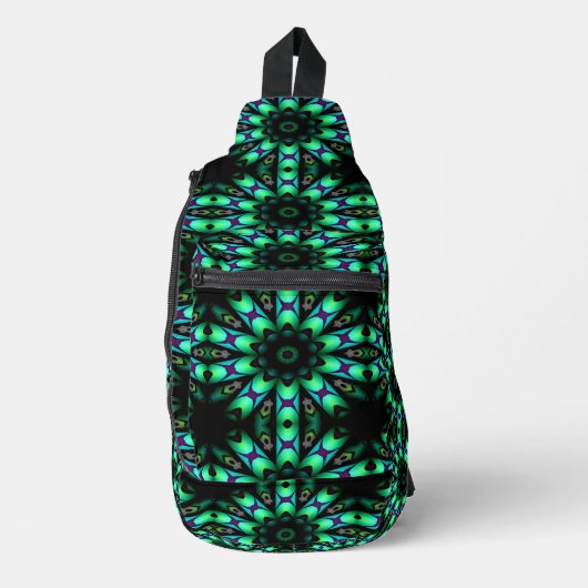 Galactische Glow Water Wheel Aqua Sling Bag (Voorkant)