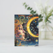 Galactische Godin Briefkaart (Staand voorkant)