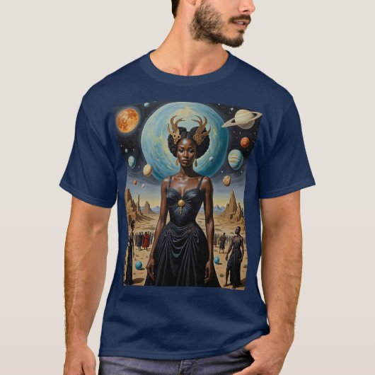 Galactische Godin Woestijnplaneet Shirt (Voorkant)