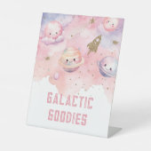 Galactische Goodies Buitenste Ruimteplaneten Reclamebord Met Voetstuk (Voorkant)