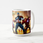 Galactische helden vechten tegen theeglas koffiemok (Voorkant rechts)