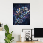 Galactische Kameleon Stertak Poster (Thuiskantoor)