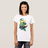 Galactische kameleon t-shirt (Voorkant volledig)
