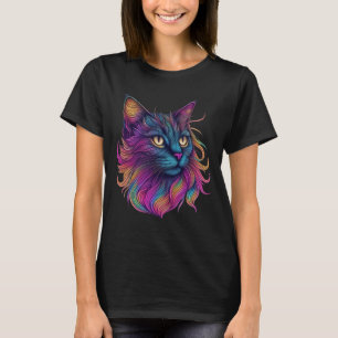 Galactische kattenmajesteit t-shirt