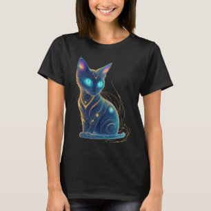 Galactische kattenmajesteit t-shirt