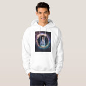 Galactische Kerst: Vakantie Hoodie met Ruimtethema (Voorkant volledig)