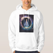 Galactische Kerst: Vakantie Hoodie met Ruimtethema (Voorkant)