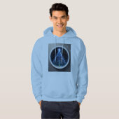 Galactische Kerst: Vakantie Hoodie met Ruimtethema (Voorkant volledig)