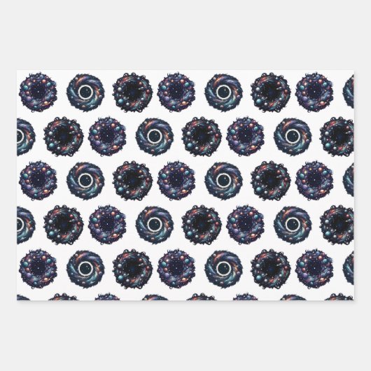 Galactische Kerst Verpakking Papieren Set – Celest Inpakpapier Vel (Voorkant 3)