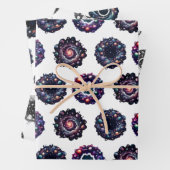 Galactische Kerst Verpakking Papieren Set – Celest Inpakpapier Vel (In situ)