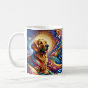 Galactische kleurrijke hondenkoffie thee mok cup k