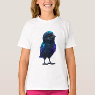 Galactische Kosmische Hemelse Kraai Baby Blauwe Ki T-shirt